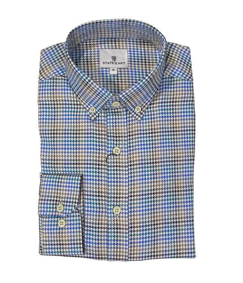 Chemise pied de poule multi couleur
